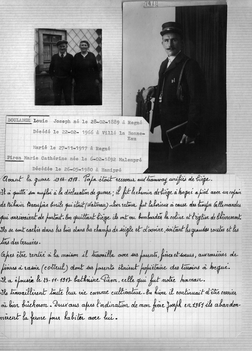 Arbre généalogique — page 8 (Louis Boulangé)