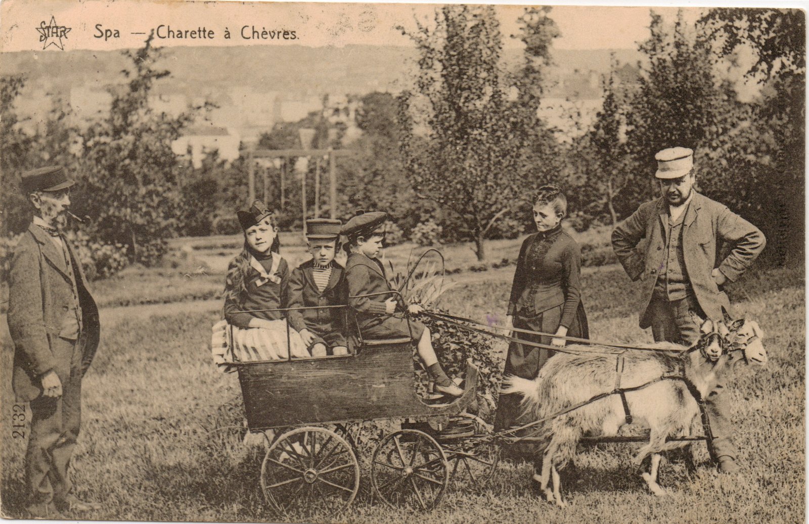Spa — Charrette à chèvres, vers 1913