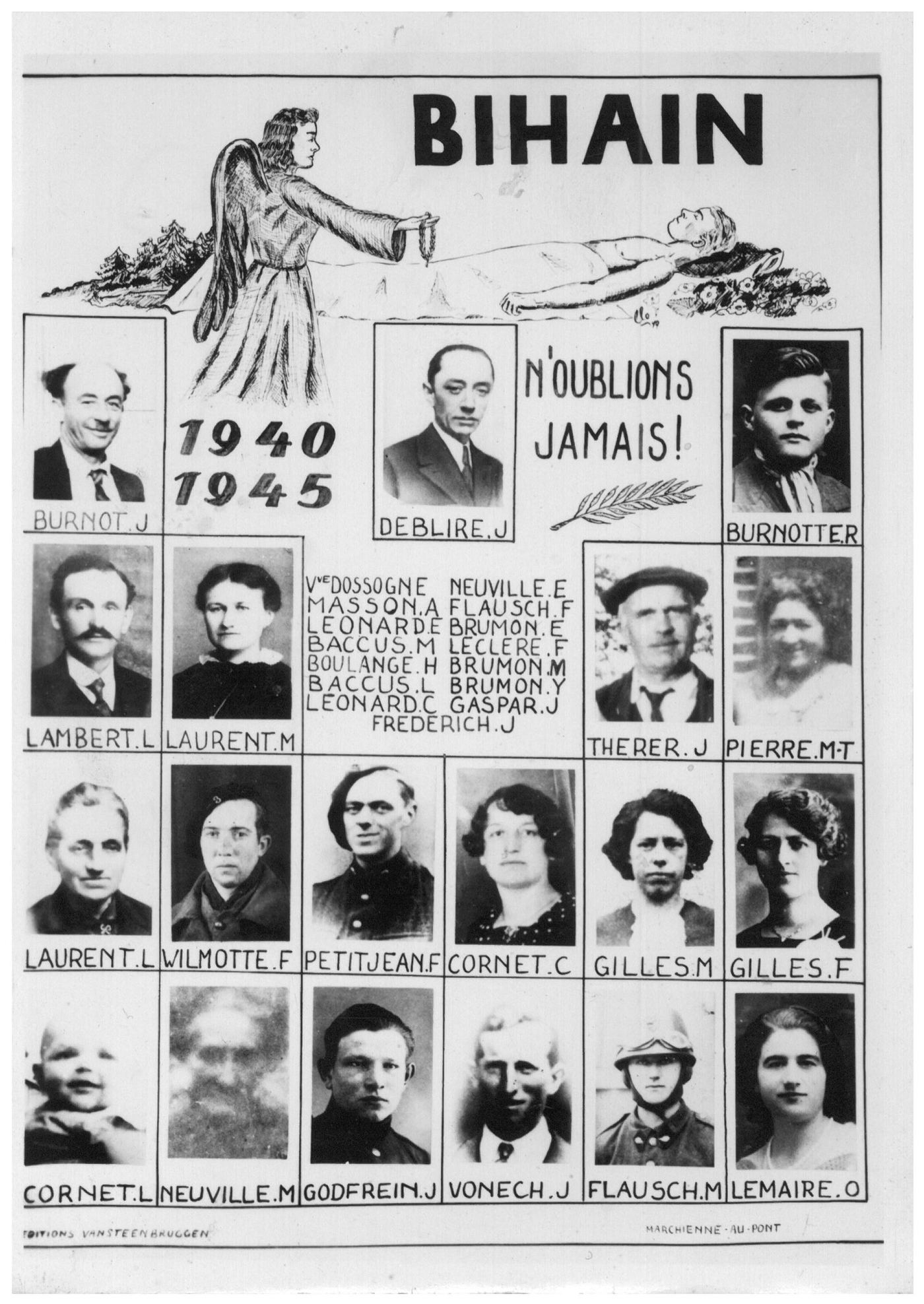 Mémorial des victimes de Bihain 1940-1945