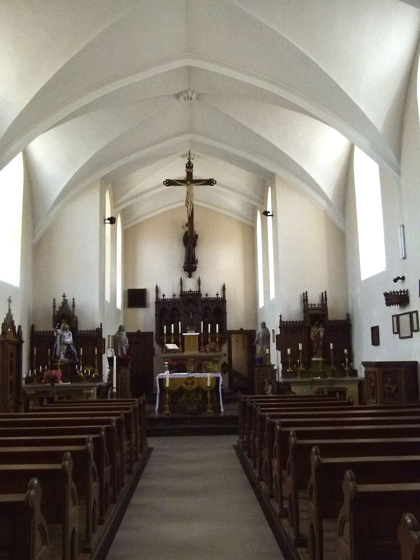 Intérieur de l'église aujourd'hui
