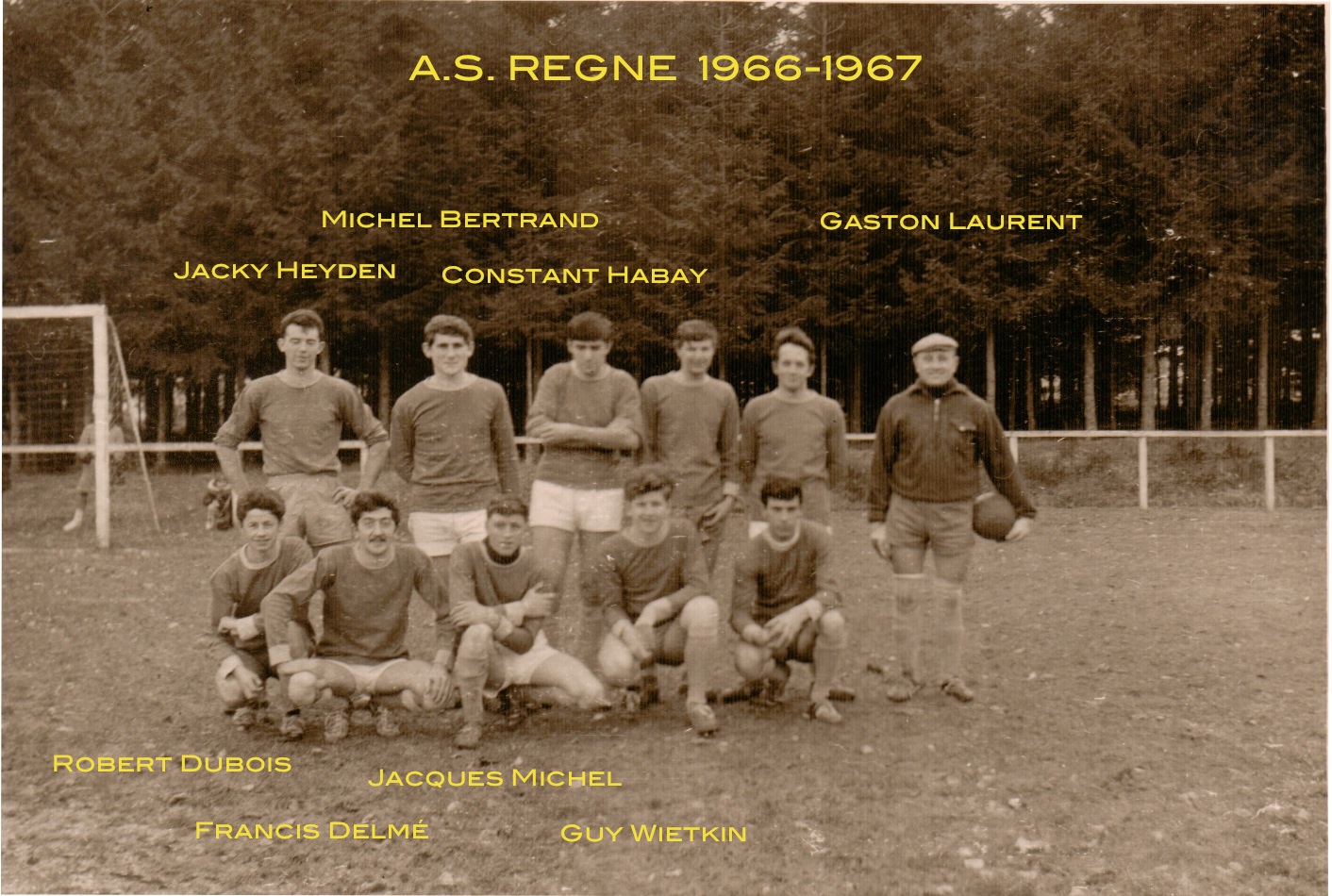 Les vétérans de Regné, saison 1966-67 avec identification