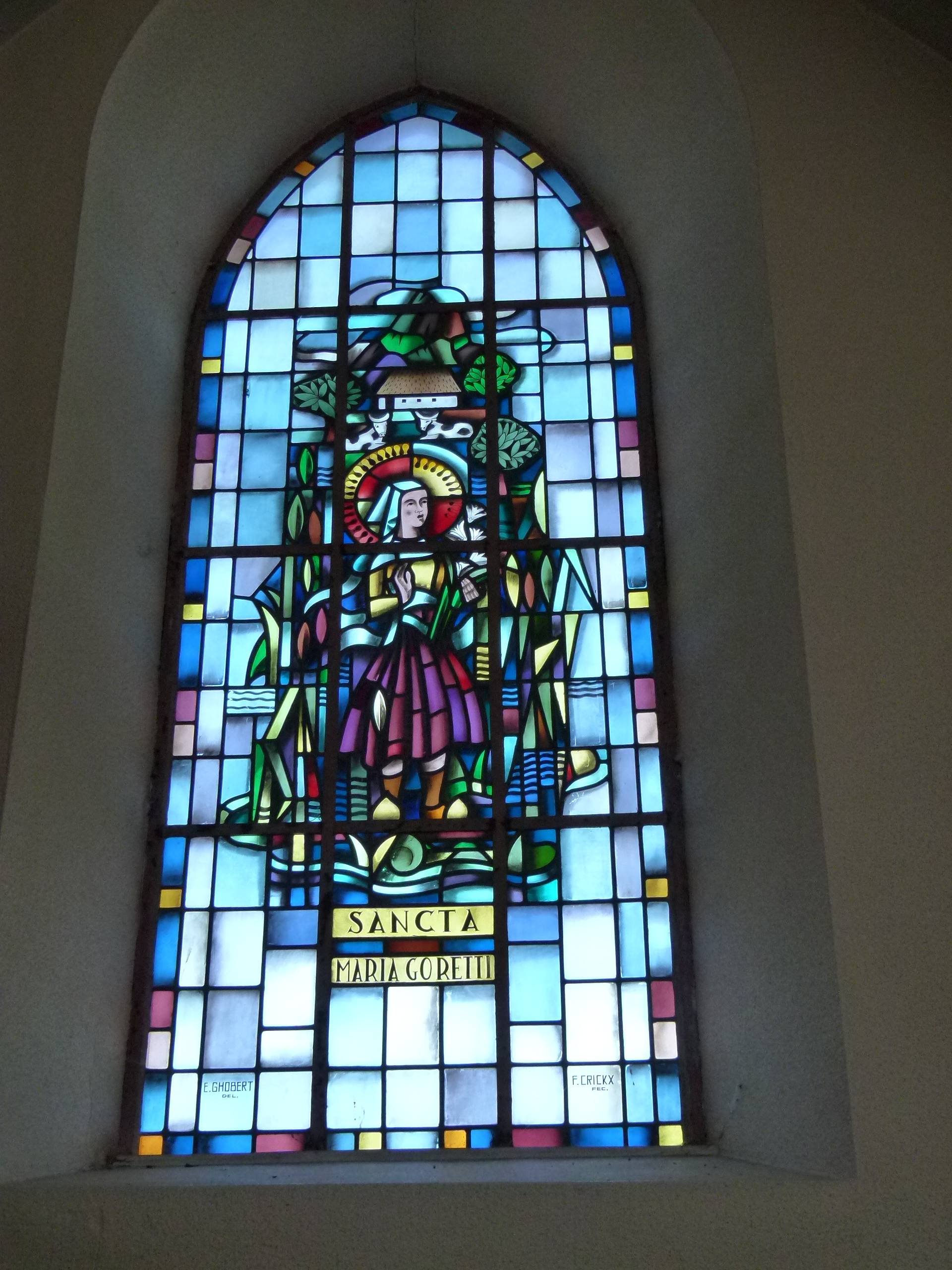 Vitrail Sancta Maria Goretti