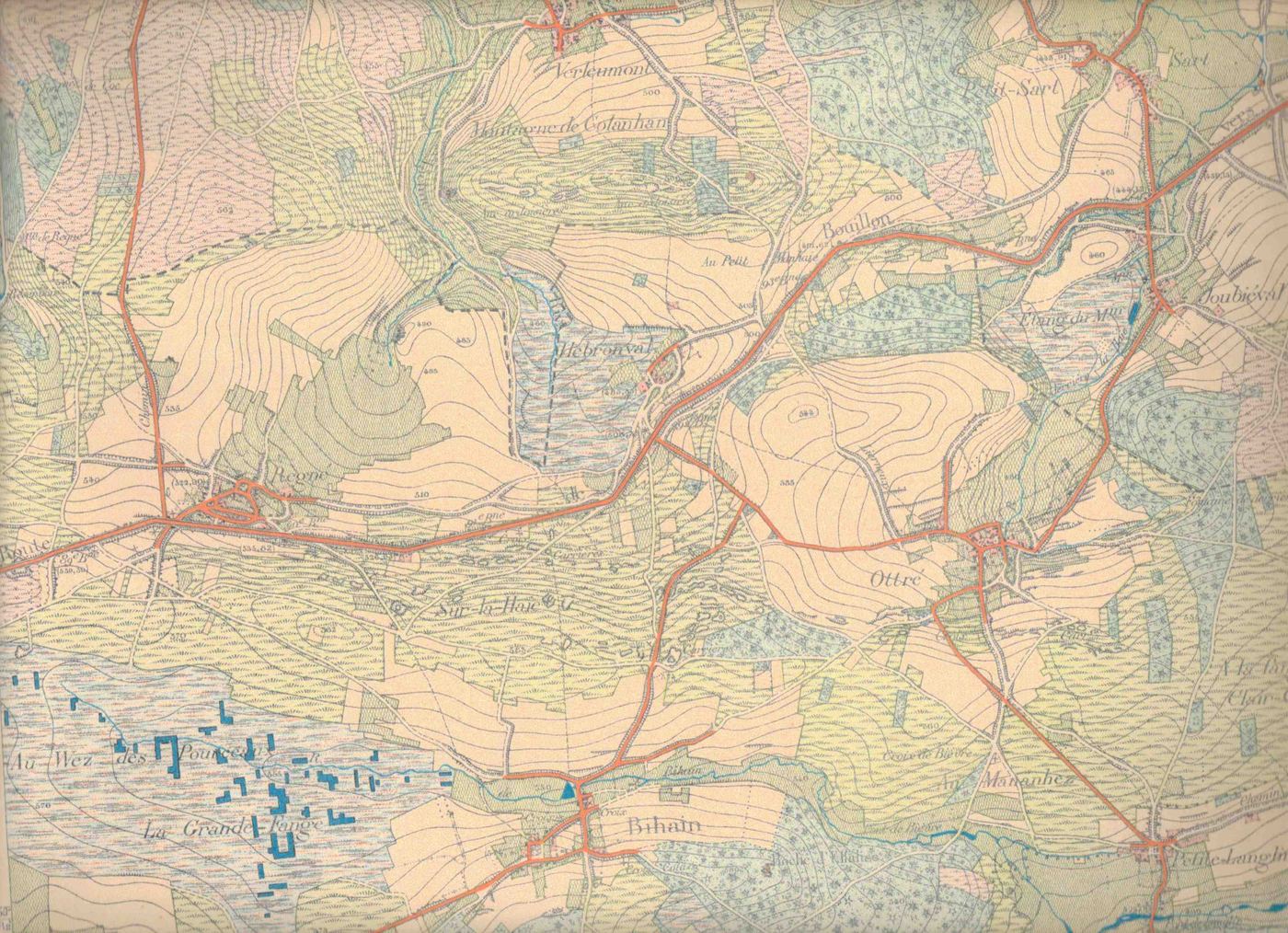 Carte IGM — Regné et Ottré, 1895